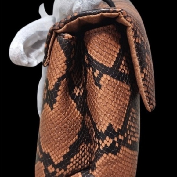 Nicole Miller Brown and Black Snakeskin Purse NWT - Picture 3 of 7